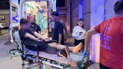 Adıyaman’da, bir motosiklet sürücüsünün direksiyon kontrolünü kaybetmesi sonucu meydana gelen