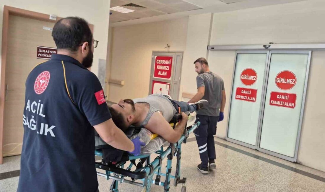 Adıyaman’da bir sürücünün direksiyon hakimiyetini kaybetmesi sonucu meydana gelen trafik