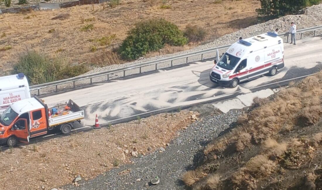 Malatya-Adıyaman kara yolunda meydana gelen bir kazada, sürücüsü direksiyon hakimiyetini