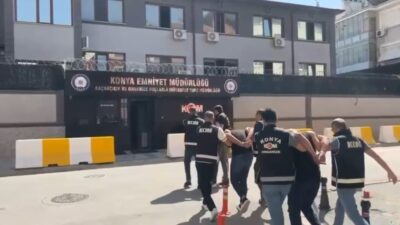 Konya’da KOM ekiplerinin düzenlediği operasyonda, organize suç örgütleriyle ilişkili oldukları