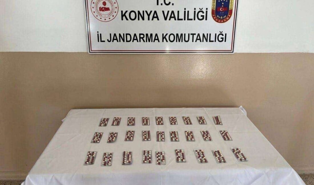 Konya’da Jandarma ekipleri tarafından gerçekleştirilen operasyonlarda, büyük miktarlarda uyuşturucu madde