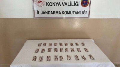 Konya’da Jandarma ekipleri tarafından gerçekleştirilen operasyonlarda, büyük miktarlarda uyuşturucu madde