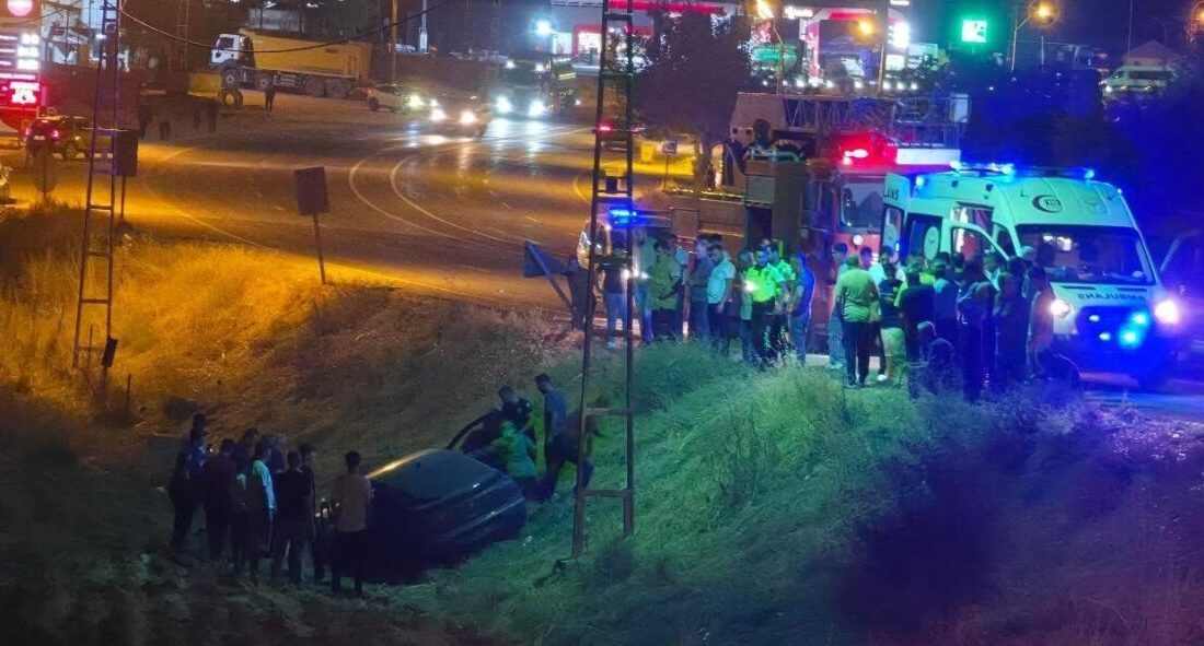 Bir kişinin yaralanmasına neden olan trafik kazası, Adıyaman’ın Gölbaşı ilçesinde