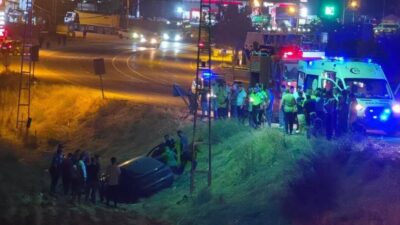 Bir kişinin yaralanmasına neden olan trafik kazası, Adıyaman’ın Gölbaşı ilçesinde