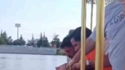 Edirne’deki bir köprüde Meriç Nehri’ne düşen bir vatandaş, bölgede seyahat