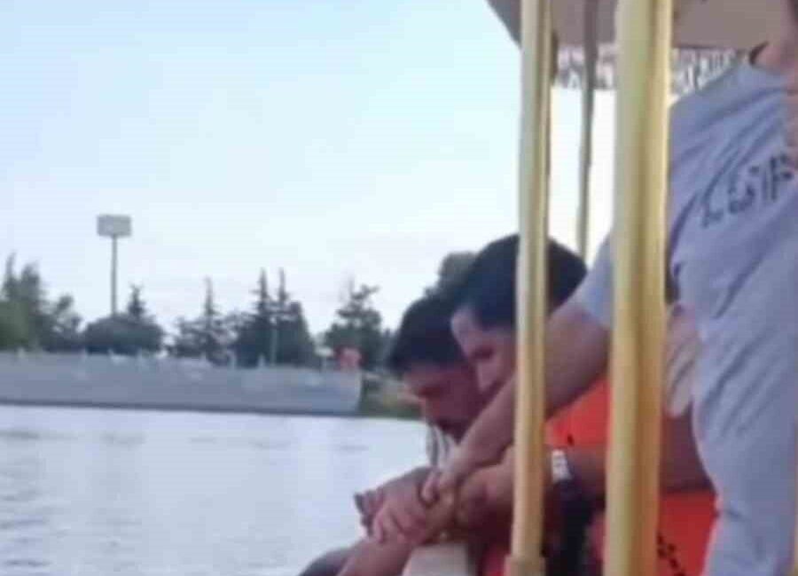 Edirne’deki bir köprüde Meriç Nehri’ne düşen bir vatandaş, bölgede seyahat
