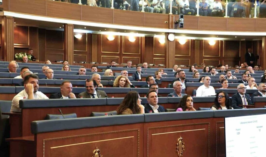 Kosova Meclisi’nin 11. Yasama Dönemi kurucu oturumunda gerçekleştirilen oylama sonucunda