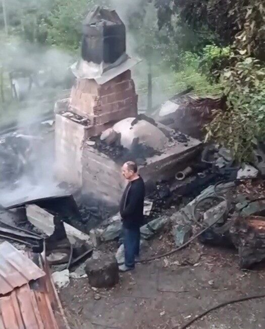 Kastamonu’nun Taşköprü ilçesinde bulunan bir köy fırınında çıkan yangın, itfaiye