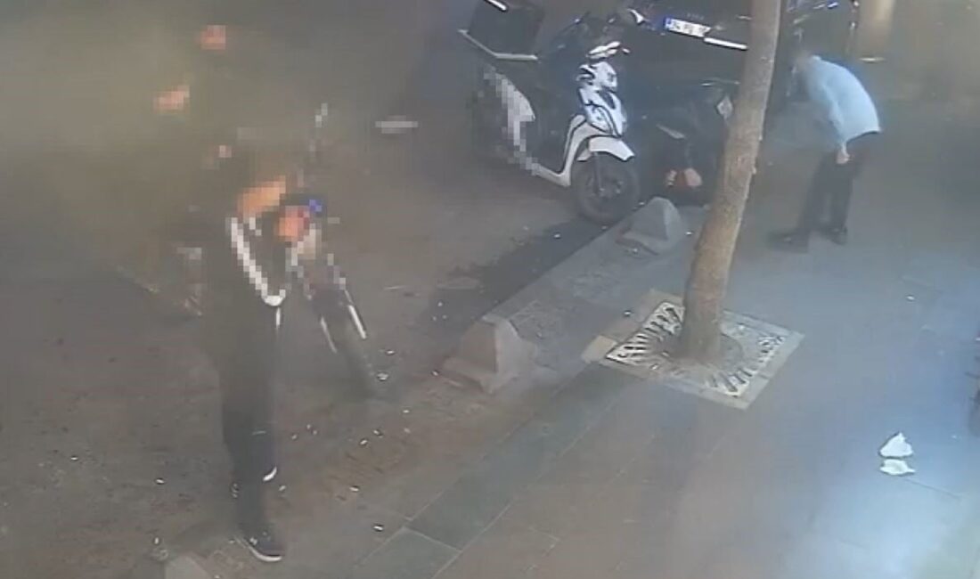 Küçükçekmece’de, bir kişiyi sokak ortasında silahla vuran şüpheli, polis ekipleri