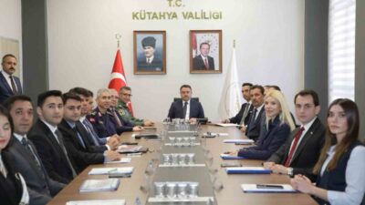 Kütahya’da, Vali Musa Işın başkanlığında gerçekleşen İl Güvenlik ve Asayiş