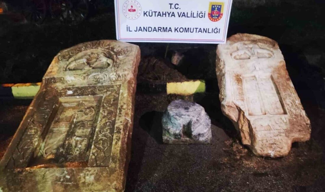 Kütahya’nın Aslanapa ilçesinde Jandarma ekipleri tarafından gerçekleştirilen operasyonda, Roma İmparatorluğu