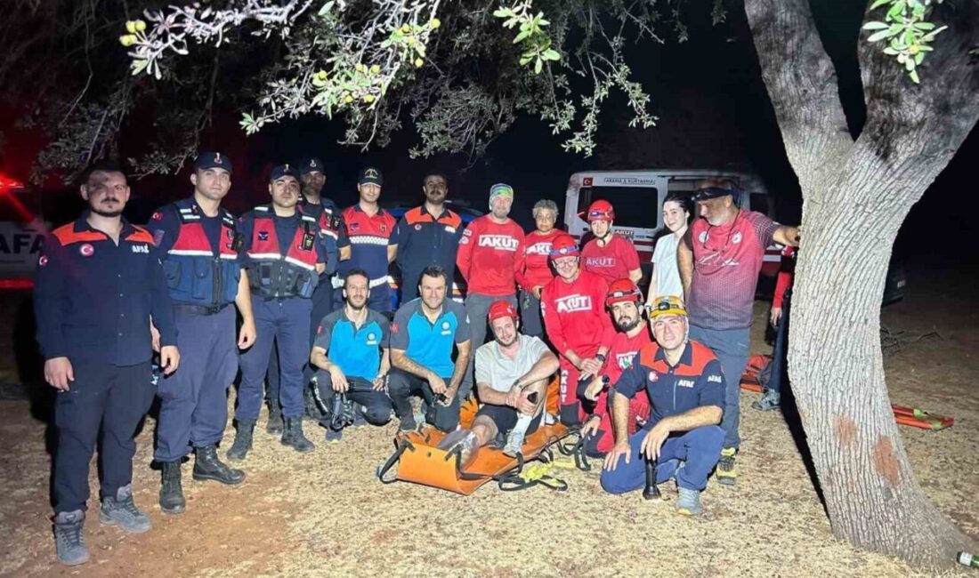 Antalya’nın Likya Yolu’nda yaralanan bir turist, arama kurtarma ekipleri tarafından