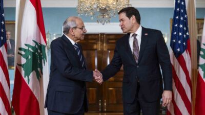 Lübnan Başbakanı Nawaf Salam, ABD Dışişleri Bakanı Marco Rubio ile