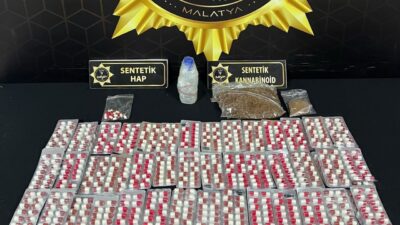 Malatya’da sokak satıcılarına yönelik gerçekleştirilen operasyonda bin 299 adet sentetik
