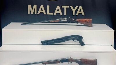 Malatya’da gerçekleştirilen operasyonda yasa dışı silah ticareti yapan kişilere yönelik