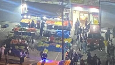 Ankara’nın Altındağ ilçesinde bulunan Önder Mahallesi’nde, manav esnafı arasında sopalı
