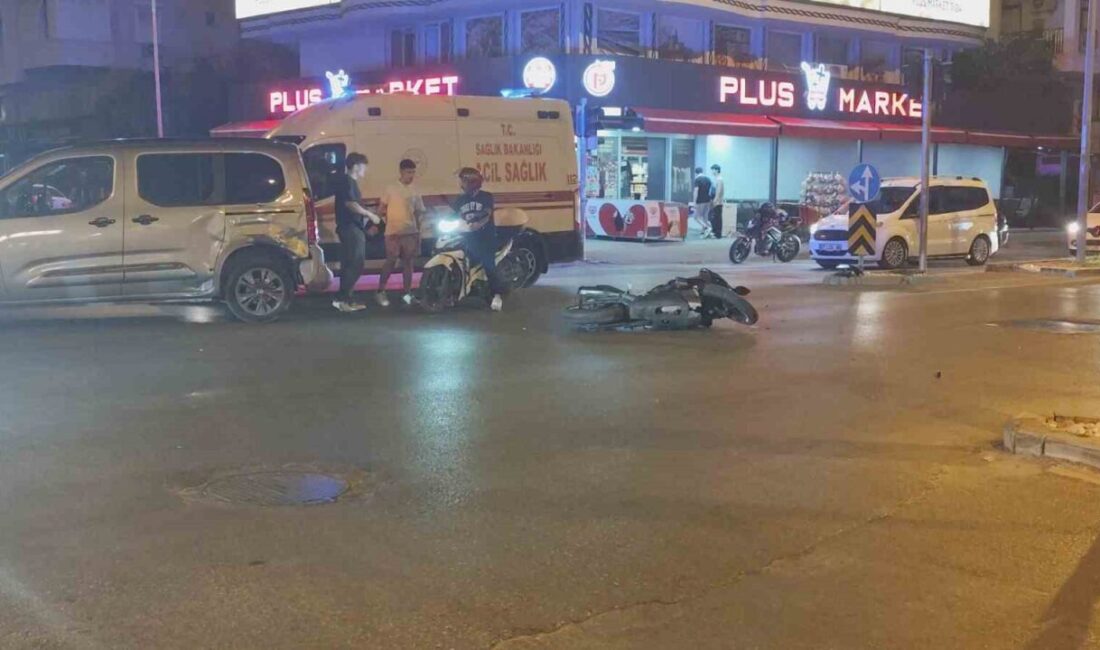Manavgat ilçesinde meydana gelen trafik kazasında bir motosiklet sürücüsü yaralandı.
