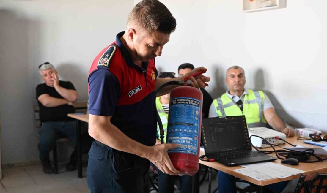 Manisa Büyükşehir Belediyesi, görevli personelin iş sağlığı ve güvenliği eğitimleri