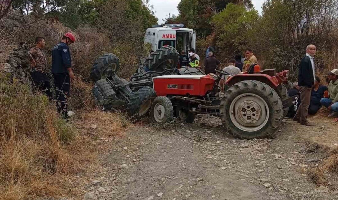 Manisa’nın Demirci ilçesinde bir tarla yolunda meydana gelen kaza sonucunda
