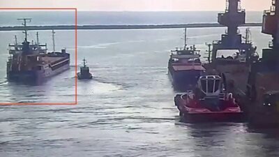 Marmara Denizi’nde bir ticari gemiyle çarpıştıktan sonra batan “Tuğberk İmamoğlu”