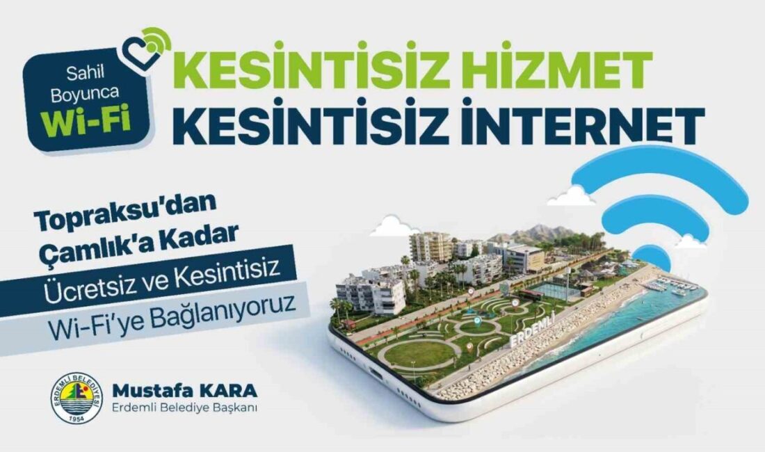 Mersin’in Erdemli ilçesinde bulunan yaklaşık 7 kilometrelik sahil şeridi, fiber