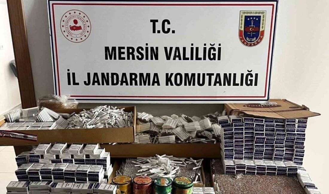 Mersin’de Jandarma ekipleri tarafından gerçekleştirilen operasyonda, sigara kaçakçılığı şüphelisi gözaltına