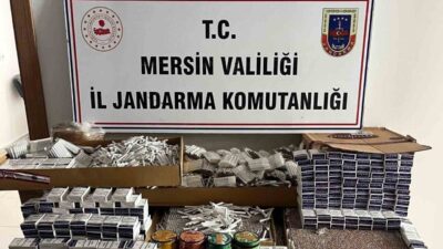 Mersin’de Jandarma ekipleri tarafından gerçekleştirilen operasyonda, sigara kaçakçılığı şüphelisi gözaltına
