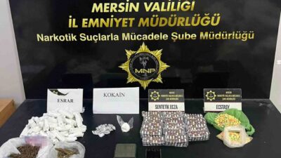 Mersin’de polis tarafından gerçekleştirilen uyuşturucu operasyonlarında yakalanan 12 şüpheliden 5’i