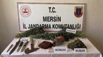 Mersin’de jandarma tarafından gerçekleştirilen bir operasyonda uyuşturucu ticareti ve yasa