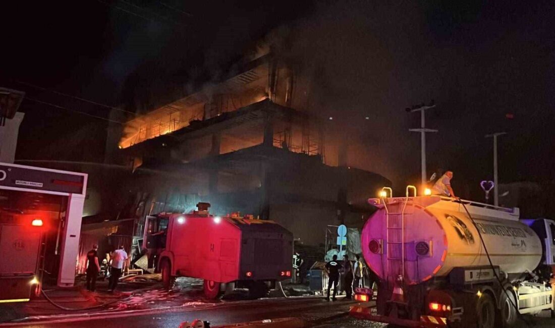 Mersin’in Mezitli ilçesinde bulunan 4 katlı bir mobilya imalat ve