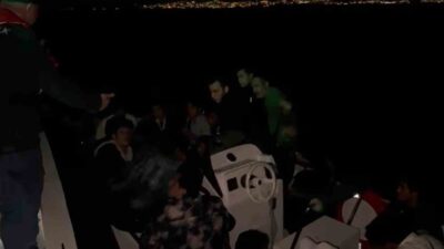 Kuşadası ilçesinde Sahil Güvenlik Mobil Radarı tarafından tespit edilen bir