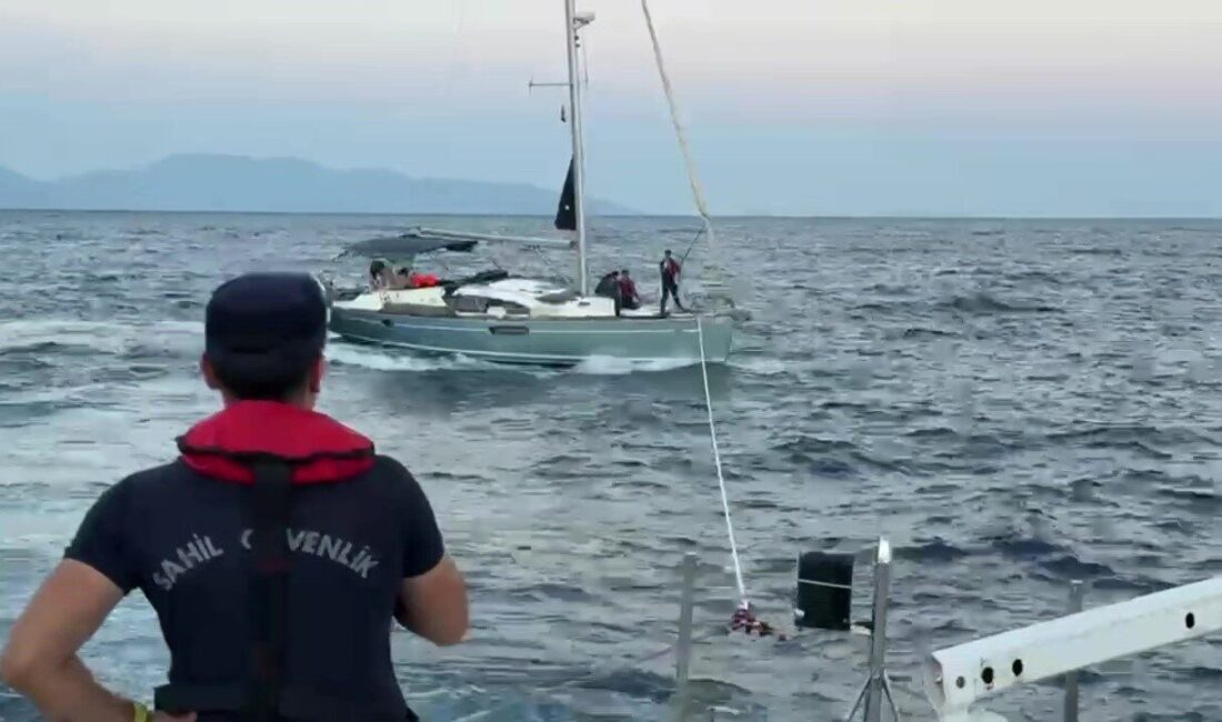 Demre ilçesinde meydana gelen olayda, İngiltere bayrağı taşıyan bir teknenin