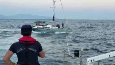 Demre ilçesinde meydana gelen olayda, İngiltere bayrağı taşıyan bir teknenin