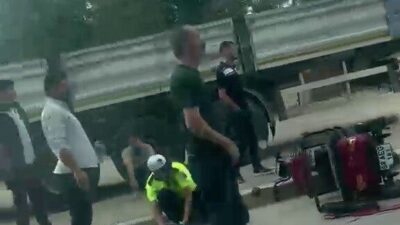 Adıyaman ilinde bir otomobil ile bir motosikletin çarpışması sonucu meydana