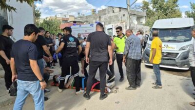 Adıyaman’da meydana gelen bir trafik kazasında, bir kişi motosiklet ile