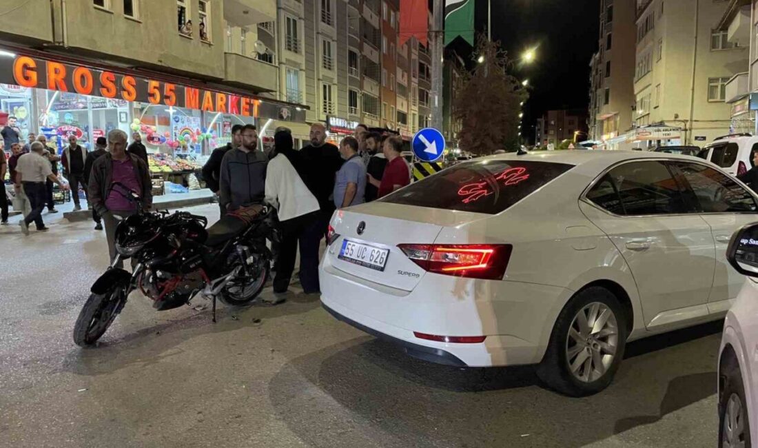 Samsun’un Kavak ilçesinde motosiklet ile otomobilin çarpıştığı trafik kazasında 1