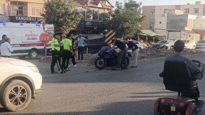 Adıyaman’ın Gölbaşı ilçesinde meydana gelen bir kaza sonucunda motosikletin bir