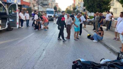 Mudanya ilçesinde bir motosikletin yayaya çarpması sonucu meydana gelen kazada,