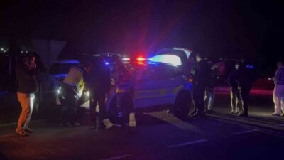 Muratlı ilçesinde, Kırkkepenekli Mahallesi kavşağında gece saatlerinde meydana gelen trafik