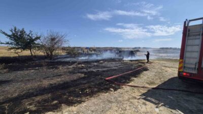 Tekirdağ’ın Muratlı ilçesinin kırsal kesiminde meydana gelen yangın, çevre sakinlerinde