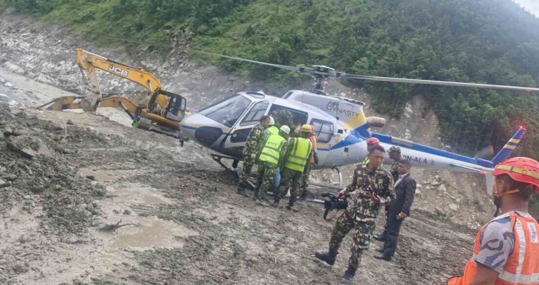 Nepal’de meydana gelen sel felaketinde mahsur kalan 2 işçi, 10
