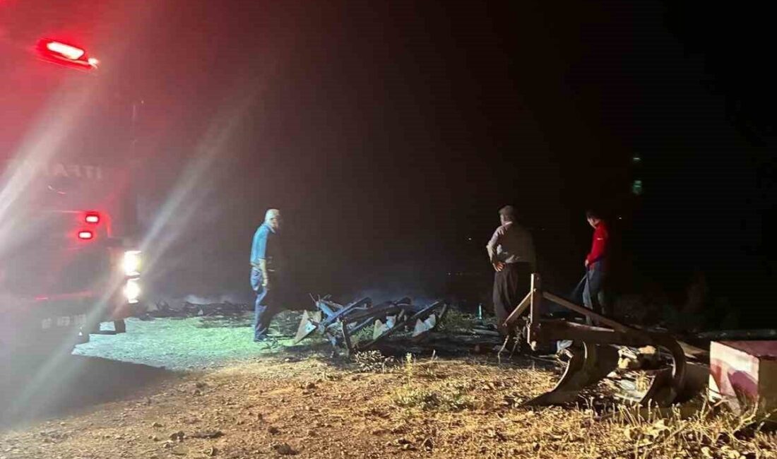 Adıyaman’ın Gölbaşı ilçesinde, bir hayvan ağılının yanında bulunan odunlukta yangın