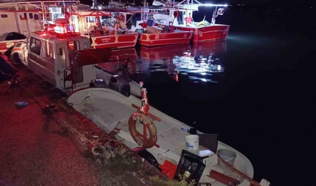 Ordu’nun Altınordu ilçesinden balık tutmak için denize açılan ve kayığı