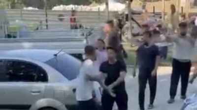Bursa’daki Cumalıkızık Kent Parkı’nda piknik yapmak için bulunan iki aile