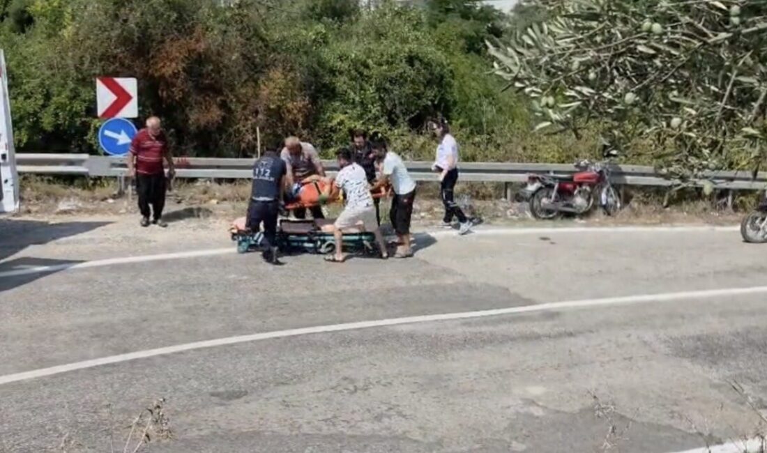 Kadirli ilçesine bağlı Osmaniye’de meydana gelen trafik kazasında motosiklet bariyere