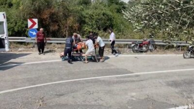 Kadirli ilçesine bağlı Osmaniye’de meydana gelen trafik kazasında motosiklet bariyere