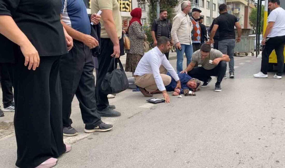 Bursa’nın İnegöl ilçesinde bir özel halk otobüsünün yayaya çarpması sonucu
