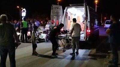 Çorum’un Osmancık ilçesinde meydana gelen trafik kazasında, bir otomobil ile