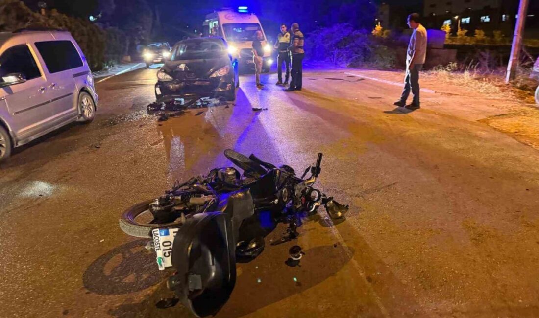 Bilecik merkezinde otomobil ile motosikletin çarpışması sonucu meydana gelen trafik