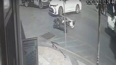 Aydın’ın Efeler ilçesinde bir kaza meydana geldi; bir otomobil ile